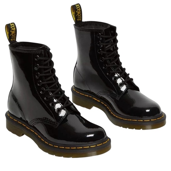 Dr. Martens Shoes - NWT Dr. Martens Shiny Black Patent Leather Boots Size 8